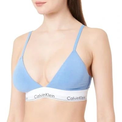 Abbildung von Calvin Klein Underwear Lightly Lined Triangle Triangel BH, Damen, Größe: Small, Glacier