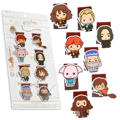 Abbildung von Harry Potter Magnet Lesezeichen für Schule, Uni, 8 Stk. Praktisches Geschenk (Multipack, Stück)