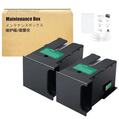 Abbildung von LCL Kompatibel Wartungsbox T6711 C13T671100 2Pack Ersatz für Epson L1455 Workforce WF 3010DW 3520DWF 3530DTWF 3540DTWF 3620DWFWF 3640 3640DTWF 7110DTW Pro R5690 DTWF