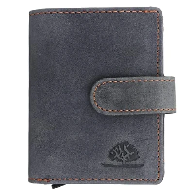 Abbildung von Greenburry Vintage Original RFID Geldbörse, Herren, Größe: One Size, Steel blue orange