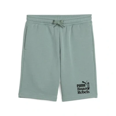 Abbildung von PUMA Jungen Mid90s Long B Gestrickte Shorts, Green Moon, 140 EU