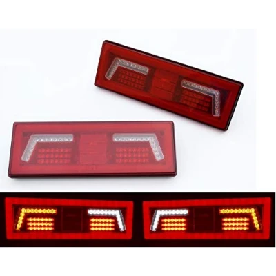 Abbildung von 2 x 12/24 V LED Rücklicht für LKW, Anhänger, Chassis, Van, Wohnwagen, Wohnmobil, Bus