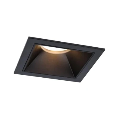 Abbildung von Paulmann 93127 LED Einbauleuchte 3 Step Dim Cole IP44 eckig 88x88mm Coin 6W 470lm 230V 2700K Schwarz