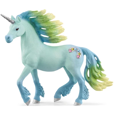 Abbildung von Schleich Figur Bayala Zuckerwatte Einhorn Hengst 13,7x4,3x12