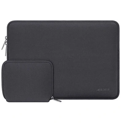Abbildung von MOSISO Laptop Hülle Tasche Kompatibel mit MacBook Air/Pro Retina,13 13,3 Zoll Notebook,Kompatibel Pro 14 2024 2021 M3 M2 M1 Chip Max,Neopren Sleeve Klein Fall,Space Grau