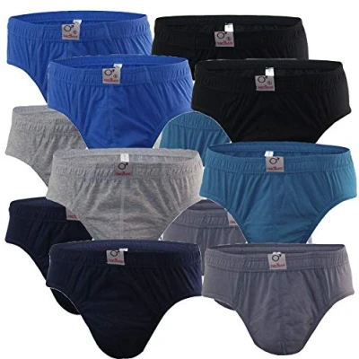 Abbildung von BestSale247 3er, 6er, 12er Pack Herren Slips Unterhosen Männer Feinripp Slip Unterwäsche aus 100% Baumwolle (XXXL, 12 Stück Art. 580)