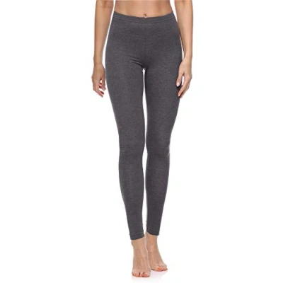 Abbildung von Merry Style Leggings Damen Baumwolle für das ganze Jahr Bequeme Blickdicht Ideal Yoga Sport Gym und Freizeit MS10 198 (Dunkelmelange, M)