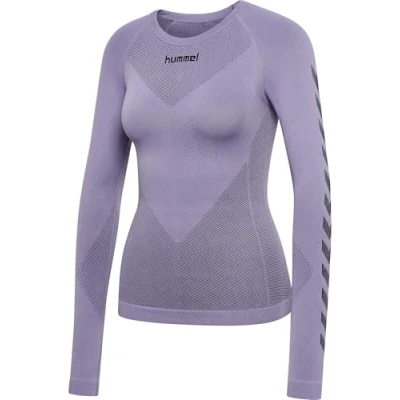 Abbildung von Hummel First Seamless Unterhemd/shirt, Damen, Größe: 34/36, Lavender melange