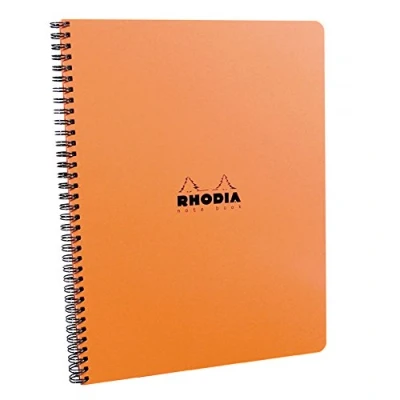 Abbildung von Rhodia 193418C Meeting Book (mit Spiralbindung, 14,8 x 21 cm, 80 Blatt) 1 Stück orange
