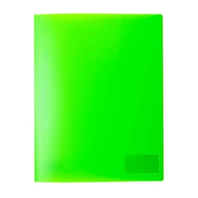 Abbildung von HERMA 19639 Schnellhefter A4 Transluzent Neon Grün, 3 Stück, Sichthefter aus Kunststoff mit Beschriftungsetikett, Einstecktasche &amp; Metallheftzunge, stabiles Plastik Set für Schule Büro