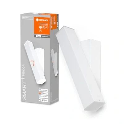 Abbildung von LEDVANCE Leuchte: für Wand, DECORATIVE WALL LAMP WITH WIFI TECHNOLOGY / 12 W, 220.240 V, 3000.6500 K, Gehäusematerial: Aluminium, IP20, Weiß