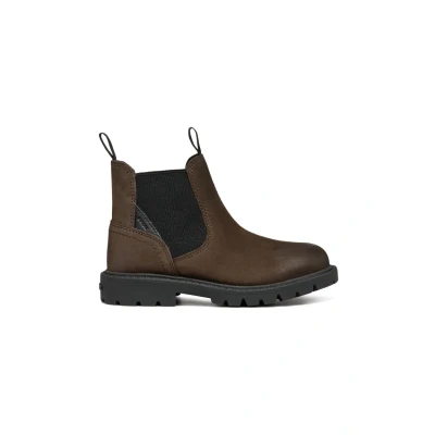 Abbildung von Geox J SHAYLAX Boy A Chelsea Boot, Coffee/Black, 33 EU