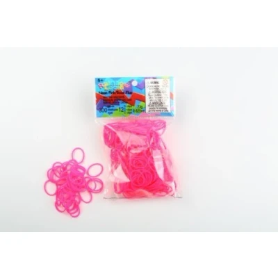 Abbildung von Elastische Rainbow Loom Neon Pink