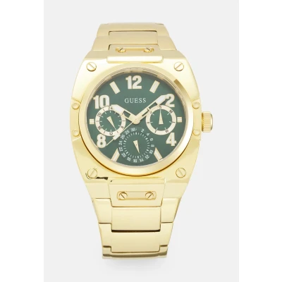 Abbildung von Guess Prodigy Uhr, Herren, Größe: One Size, Green sunray/gold tone