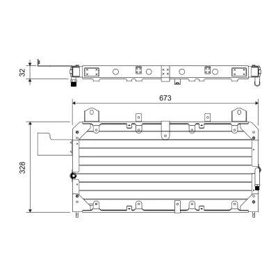 Abbildung von VALEO 814062 Klimakondensator ohne Trockner Aluminium 328