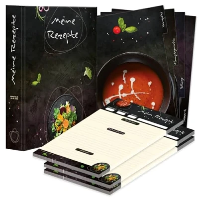 Abbildung von PRICARO Rezeptordner Komplett Set &quot;Gourmet&quot;, A4, 8 teilig