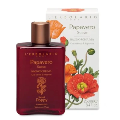 Abbildung von L&#039;Erbolario Papavero Soave Bade und Duschgel, 1er Pack (1 x 250 ml)