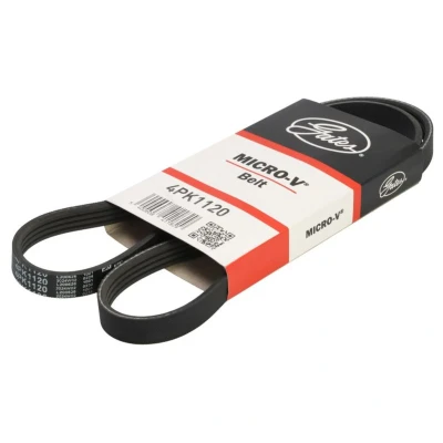 Abbildung von GATES 4PK1120 Keilrippenriemen 1120 4 Polyester, EPDM (Ethylen Propylen Dien Kautschuk) AUDI: Q7, A4 B9 Avant, A5 Sportback
