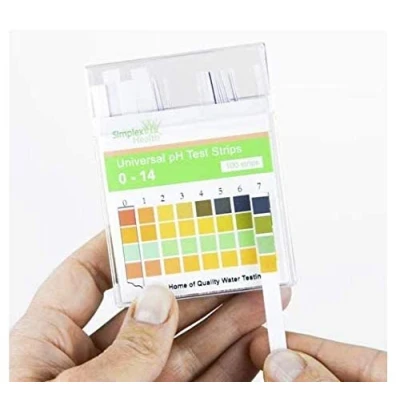 Abbildung von SimplexHealth Universal pH Teststreifen von 0 14 (100 Stück) Säure Basen + Guide