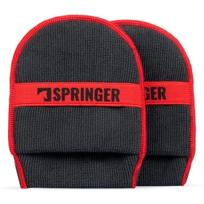 Abbildung von SPRINGER ZX1100 2 x Applikator Pads 100% kratzfrei &amp; oberflächenschonend Auto Polierschwamm zum Auftragen von Politur, Wachs, Pflegemitteln etc. Weiche Mikrofaser Polierpads
