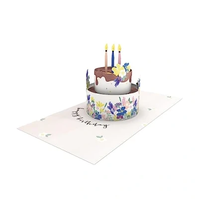 Abbildung von Grafik Werkstatt Pretty Pop Up Karte dreidimensional Happy Birthday