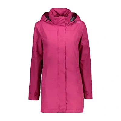 Abbildung von CMP Lange Ripstop Regenjacke für Damen, Geranie, D48