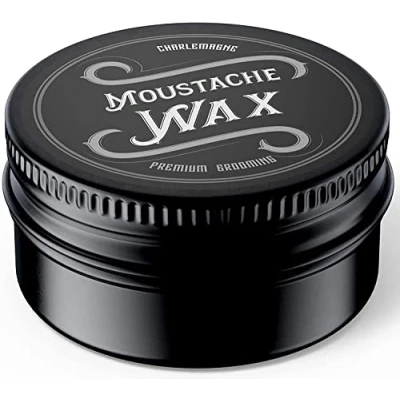 Abbildung von Charlemagne Moustache Wax Schnurrbart Wachs Bart Bartwichse Natürliche Inhaltsstoffe &amp; echtes Bienenwachs Styling starker halt Bartfestiger
