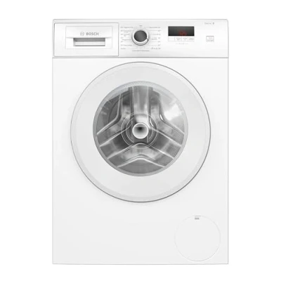 Abbildung von Bosch WGE02420, Serie 2, Frontlader Waschmaschine, 7 kg, 1400 UpM, SpeedPerfect, Maximale Energie und Wasserersparnis, Nachlegefunktion, besonders hygienisch, AquaStop