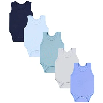Abbildung von TupTam Baby Jungen Achselbody in Unifarben 5er Pack, Farbe: Farbenmix 10, Größe: 128