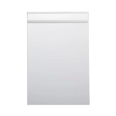 Abbildung von MAUL Klemmbrett A4 Stabiles aus Aluminium Schreibunterlage mit Anschlagkante Klemmweite 1cm Clipboard zum Schreiben und Zeichnen Inkl. Gleitschutz für Schreibtisch Silber