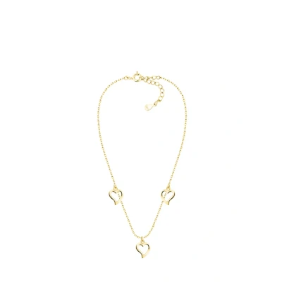 Abbildung von Sofia Milani Damen Halskette 925 Silber vergoldet/golden Herz Anhänger N0593