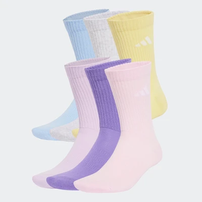 Abbildung von adidas Performance Cushioned Unisex 6 PACK Sportsocken, Größe: 43 45, Violet fusion/ice lavender/glow blue/clear pink