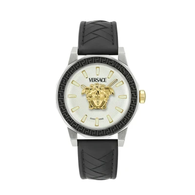 Abbildung von Versace Quartz Analog Medusa DECO GENT WC9 Uhr, Herren, Größe: One Size, Silver tone