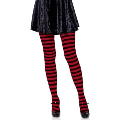 Abbildung von LEG AVENUE Damen Stripe + Leggings, Schwarz, 3XL EU