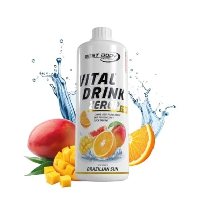 Abbildung von Best Body Nutrition Vital Drink ZEROP® Brazilian Sun, Original Getränkekonzentrat Sirup zuckerfrei, 1:80 ergibt 80 Liter Fertiggetränk, 1000 ml