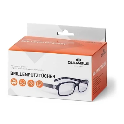 Abbildung von Durable Brillenputztücher, feucht, 100 Stück, 585302