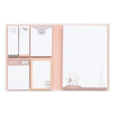 Abbildung von Grupo Erik Notizblock Block Buch Disney Aristocats Marie Notizzettel für To Do Liste Einkaufszettel oder Einkaufsliste Offizieller Fanartikel Altrosa