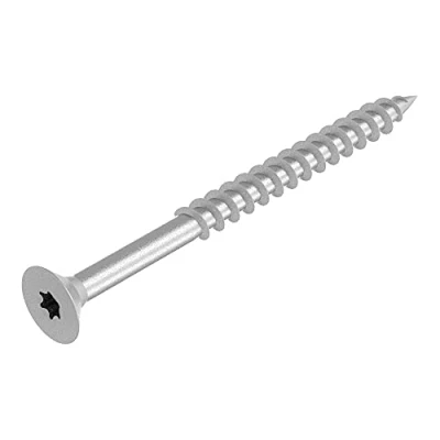 Abbildung von SECCARO Spanplattenschraube 3,5 x 45 mm, Stahl verzinkt, Holzschraube mit Teilgewinde, TX/Innensechsrund, 200 Stück