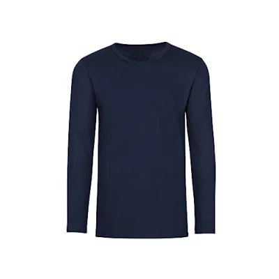 Abbildung von Trigema Mädchen Langarmshirt 202501, Blau (navy 046), 140