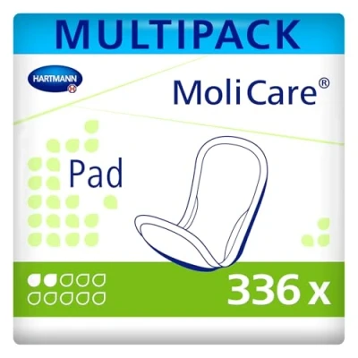 Abbildung von MoliCare Pad 2 Tropfen: Anatomische Einlagen für leichte bis mittlerer Blasenschwäche, 12x28 Stück