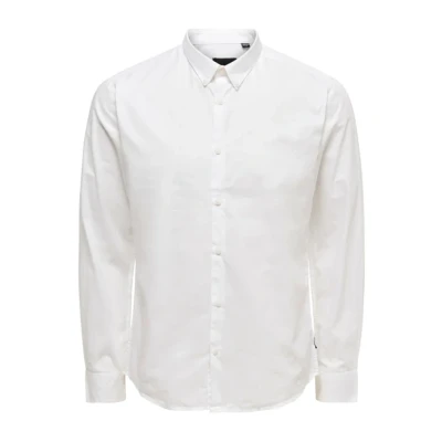Abbildung von Only &amp; Sons Klassisches Businesshemd, Herren, Größe: Medium, White
