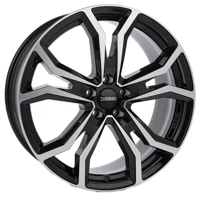 Abbildung von DEZENT 5 loch 17Zoll 112mm Alufelge tv dark schwarz TTVY8BP48 Felge 7Zoll 48mm 57.1mm VOLKSWAGEN: Golf 7