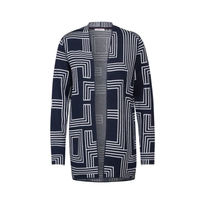 Abbildung von Cecil Offener Strickjacke, Damen, Größe: Medium, Blau