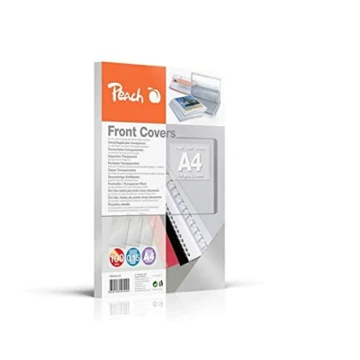 Abbildung von Peach PB100 19 Deckblätter DIN A4, 0.15 mm, 100 Stück, transparent
