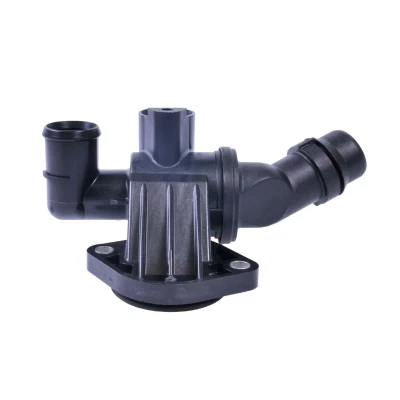 Abbildung von GATES TH40187G1 Kühlwasserthermostat 87 mit Dichtungen Gehäuse VOLKSWAGEN: Golf 5, Passat B6 Variant, AUDI: A3 Hatchback, Sportback, TT Coupe