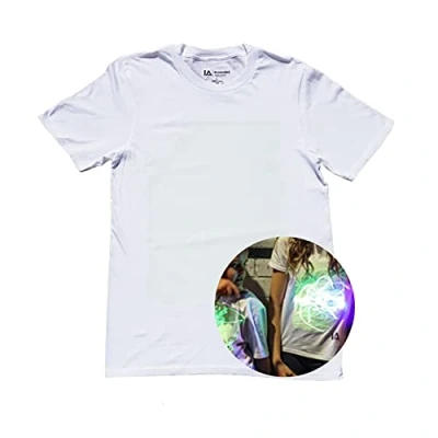 Abbildung von Illuminated Apparel Leuchtet Im Dunkeln Interaktives Leucht T Shirt (Weiß/Grün, XL)