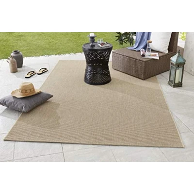Abbildung von NORTHRUGS Teppich »Match«, rechteckig, 8 mm Höhe, In &amp; Outdoor, Kurzflor, Läufer, Modern, Unifarben, Wohnzimmer, Balkon