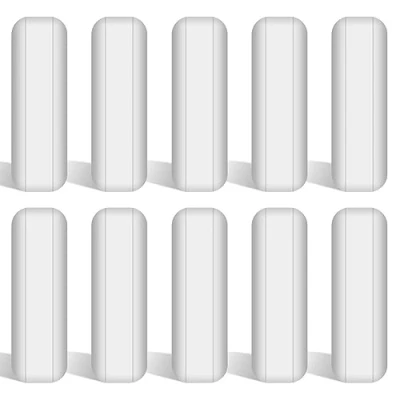 Abbildung von stonylab 10 Teiliges PTFE Magnetrührstäbchen Set, 25 mm beschichtet Stir Bar Set Magnetrührstäbe Weißer Rührmischer für Rührer, PK