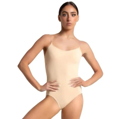 Abbildung von Capezio Damen Camisole Leotard w/BraTek, Nude, S