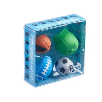 Abbildung von Tinc Sport Radiergummi Sammlungspaket für Kinder den Einsatz in der Schule und Hausaufgaben einfache Fehlerkorrektur Bleistift Radiergummis bunte Geschenkverpackung 4 mit